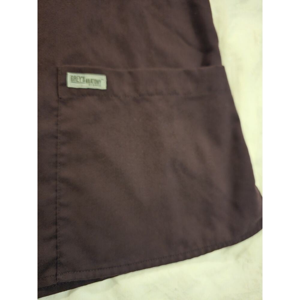 Grey's Anatomy 2 Pocket Mock Wrap Scrub‎ Top 4153 Purple Size Medium ABC - Picture 2 of 6